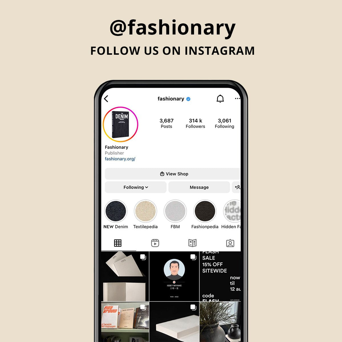Follow us on instagram @fashionary
